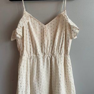 A new day cream spaghetti strap dress size medium